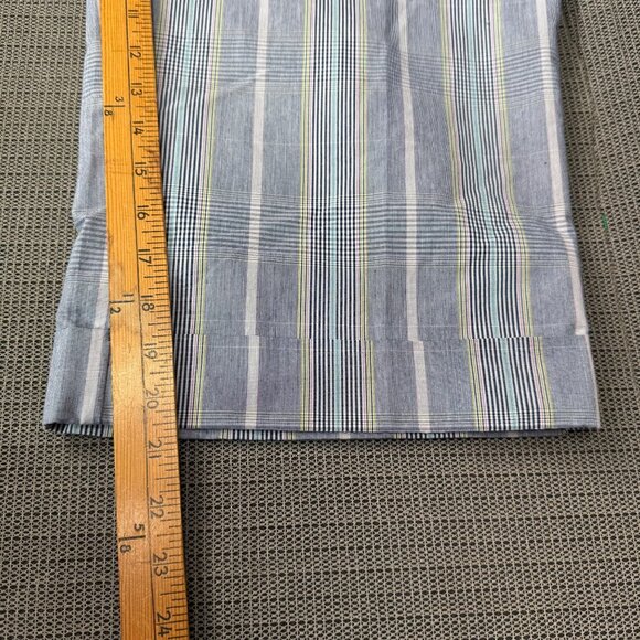 Cato Womens Size 16 Blue/White Striped Cropped Capri Pants - Picture 7 of 11